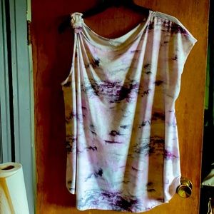 Lane Bryant LIVI one shoulder shirt